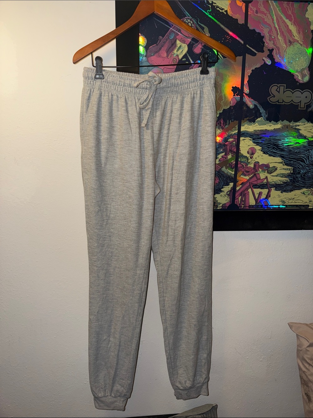 Women’s  Light Gray Drawstring Jogger Pants
